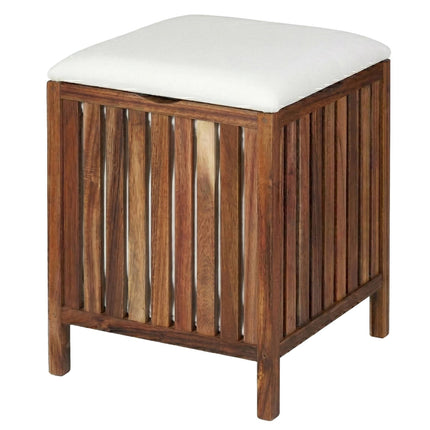 Acacia Laundry Basket with Seat, 50L Capacity