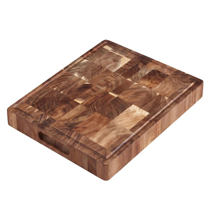 Acacia Wood Chopping Board with Juice Groove, 40x32 cm
