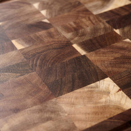 Acacia Wood Chopping Board with Juice Groove, 40x32 cm