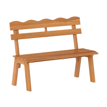 Acacia Wood Garden Bench, 2-Seater, 360kg Capacity