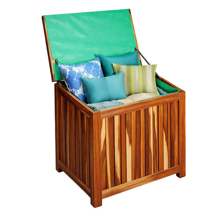 Acacia Wood Garden Storage Box, Small, Natural Finish