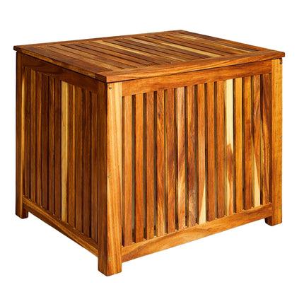 Acacia Wood Garden Storage Box, Small, Natural Finish
