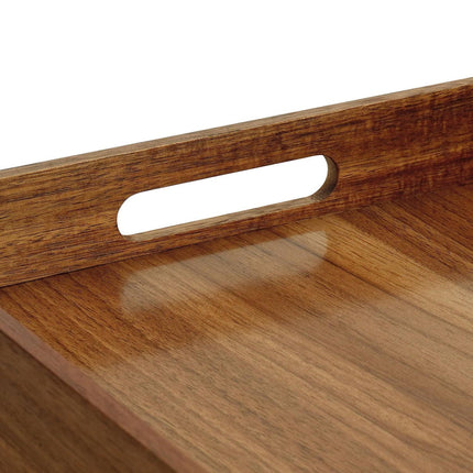 Acacia Wood Serving Tray with Handles – Durable & Stylish