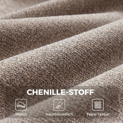 Accent Lounge Chair, Armrests, Chenille Upholstery, Metal Legs, Tan