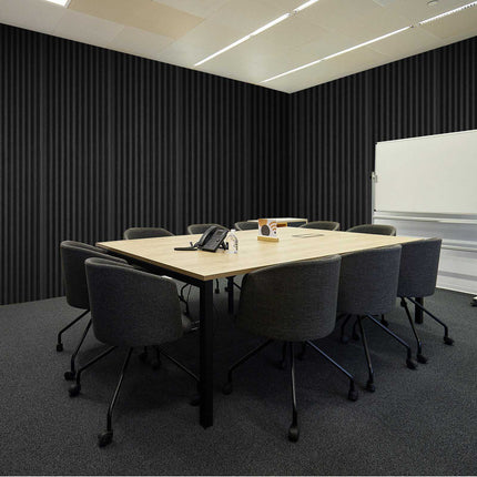 Acoustic Foam Panels 36-Pack, 12x12x2 In, Black