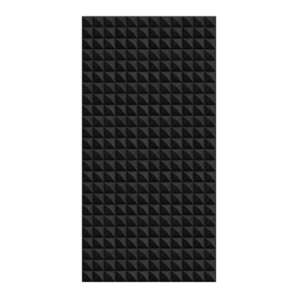 Acoustic Foam Panels 4 Pack, 48 x 24 x 2 in, Pyramid, Black