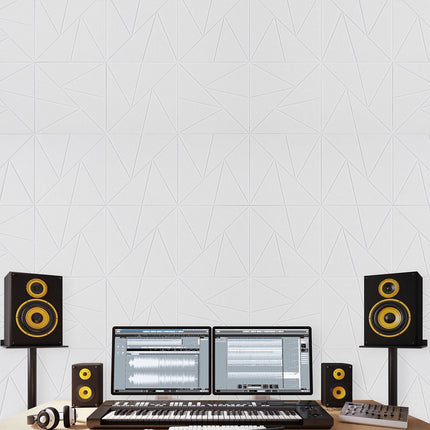 Acoustic Panels, 18-Pack 12x12 Self-Adhesive Polyester