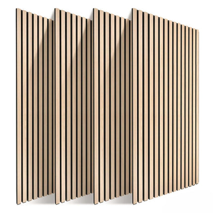 Acoustic Wall Panel Set, 120x60 cm, Wood Veneer Slats