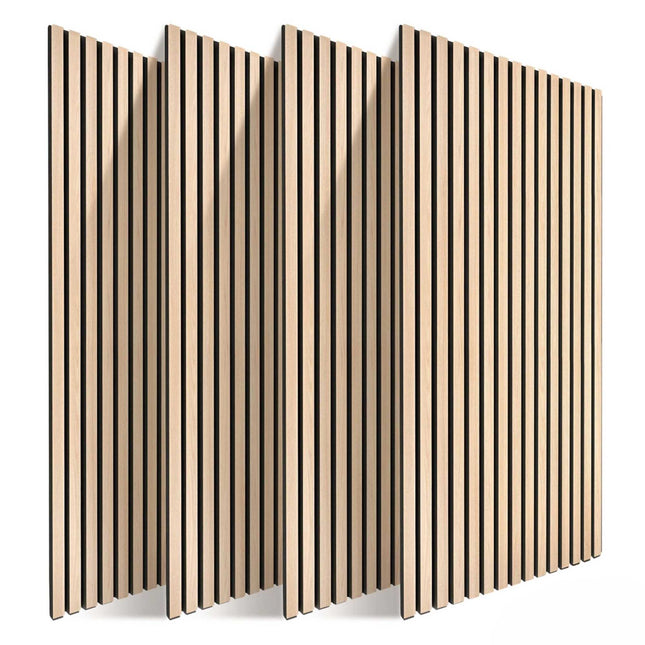 Acoustic Wall Panel Set, 120x60 cm, Wood Veneer Slats