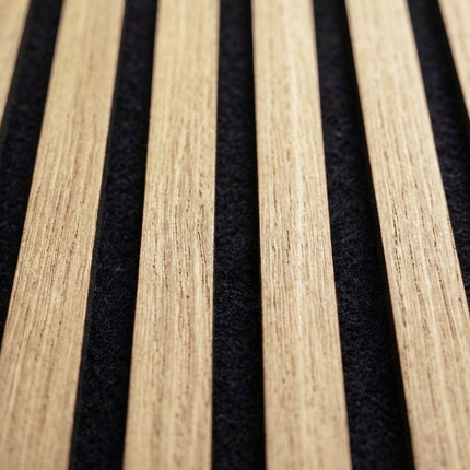 Acoustic Wall Panel Set, 120x60 cm, Wood Veneer Slats