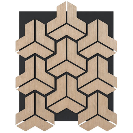 Acoustic Wall Panels, 4-Pack, Sound-Absorbing Wood Slats