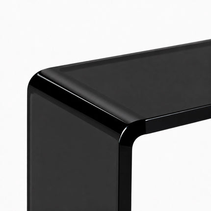 Acrylic Monitor Riser – Black, 35x20x10 cm, Ergonomic Stand