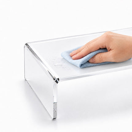 Acrylic Monitor Riser – Transparent, 35 x 20 x 10 cm