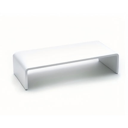 Acrylic Monitor Riser, White, 35x20x10 cm