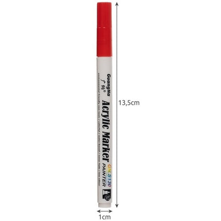 Acrylic markers - set of 12 pcs. Maaleo 21648
