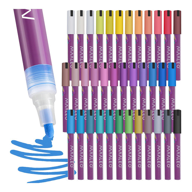 Acrylic markers - set of 36 Maaleo 25813