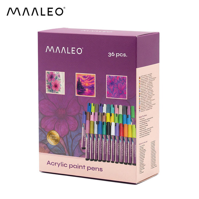 Acrylic markers - set of 36 Maaleo 25813