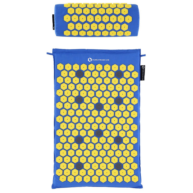 Acupressure Mat Set, Dark Blue, Pain Relief Therapy