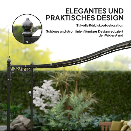 Aanbouwpaviljoen pergola met dak, waterafstotende paviljoenoverkapping, vrijstaand tuinpaviljoen, terraspaviljoen, overkapping, zonwering voor terras, tuin, ca. 2,5 x 3 x 2,5 m, crèmewit Aosom