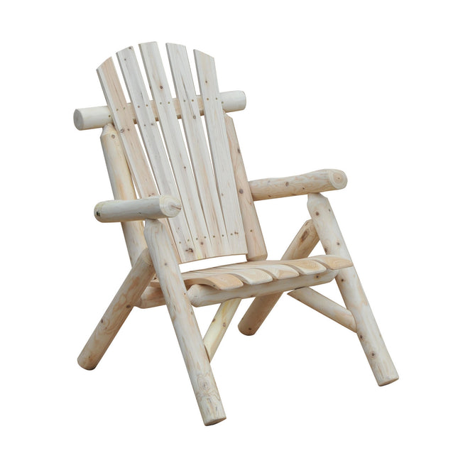 Adirondack Wooden Garden Chair - High Back Armrest, Spruce