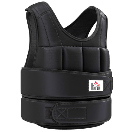 Adjustable 10 KG Weighted Vest, Black, Oxford Fabric