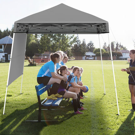Adjustable 2x2m Pop-Up Gazebo with Sidewall, Waterproof