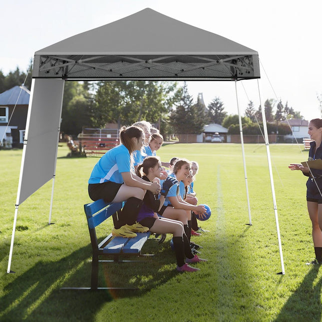 Adjustable 2x2m Pop-Up Gazebo with Sidewall, Waterproof