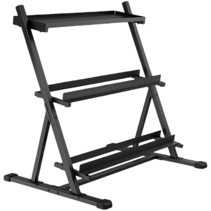 Adjustable 3-Tier Dumbbell Rack, 200kg Capacity, Non-Slip