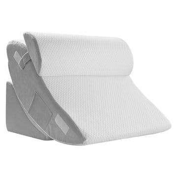 Adjustable 4-Piece Orthopedic Wedge Pillow Set for Acid Reflux