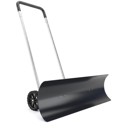 Adjustable 95 cm Wide Aluminum Snow Shovel with Wheels