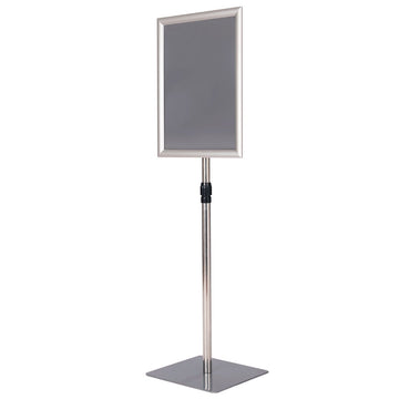 Adjustable A3 Info Stand Set, Silver, Aluminum Frame