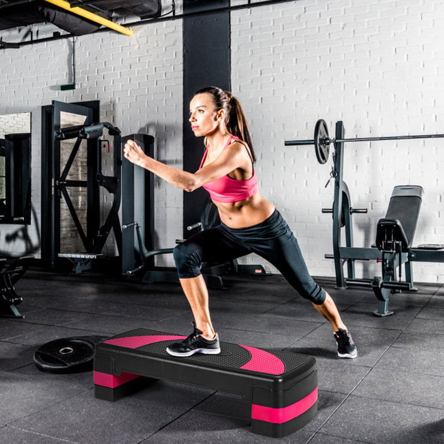 Adjustable Aerobic Stepper, 3 Heights, 250kg Capacity