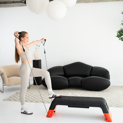 Adjustable Aerobic Step with Bench Function, Commercial Use