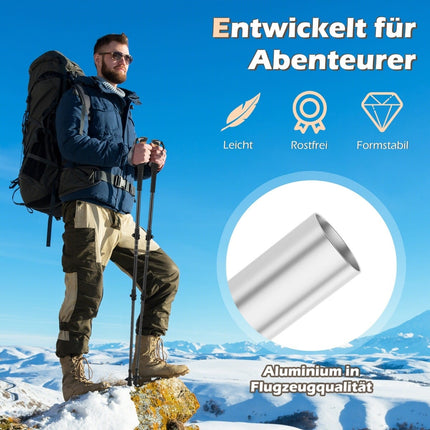 Adjustable Aluminum Trekking Poles with Cork Grips