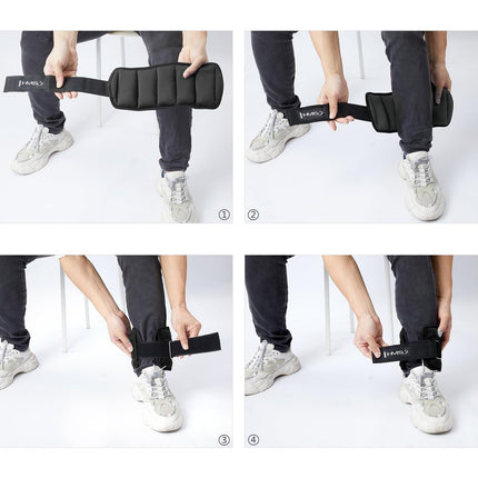 Adjustable Ankle & Wrist Weights, 2 x 2.5kg
