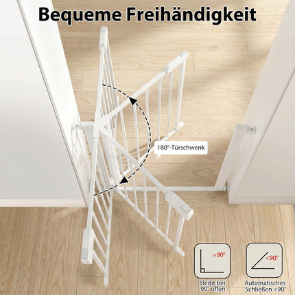 Adjustable Baby Gate, No-Drill, 75-82 cm, Auto-Close