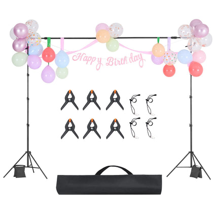 Adjustable Backdrop Stand Kit, 8.5 x 10 Ft, 2 Tripods