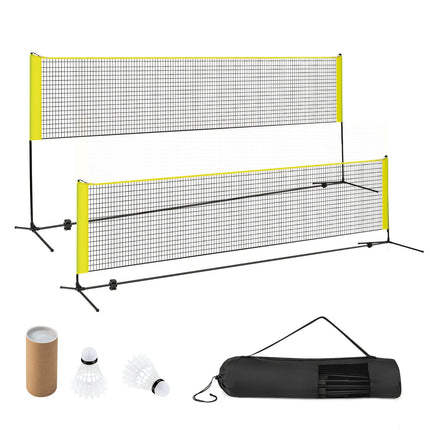 Adjustable Badminton Net Set with Stand and Carry Bag