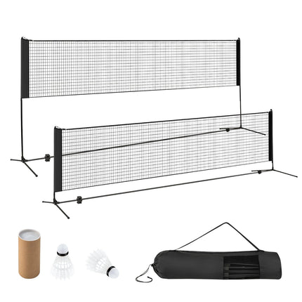 Adjustable Badminton Net Set with Stand and Carry Bag