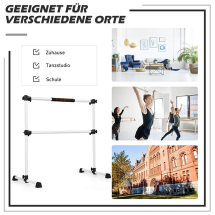 Adjustable Ballet Barre, Portable with Non-Slip Feet