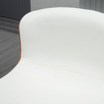 Adjustable Bar Stools Set of 2, Swivel Seat, Cream White