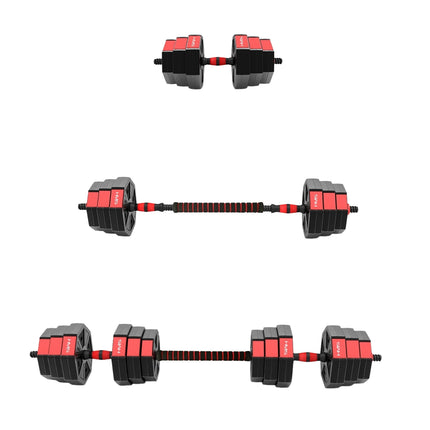 Adjustable Barbell & Dumbbell Set – 30kg Composite