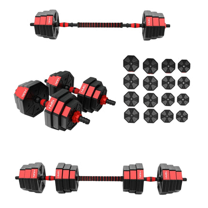 Adjustable Barbell & Dumbbell Set – 30kg Composite