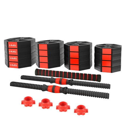 Adjustable Barbell & Dumbbell Set – 30kg Composite