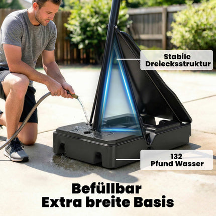 Adjustable Basketball Hoop 2.45-3.05m with Rebound Trainer