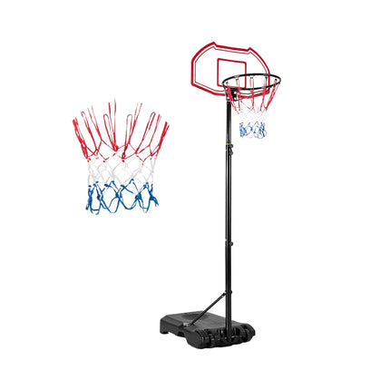 Adjustable Basketball Hoop, Portable Fillable Base, 2 Nets