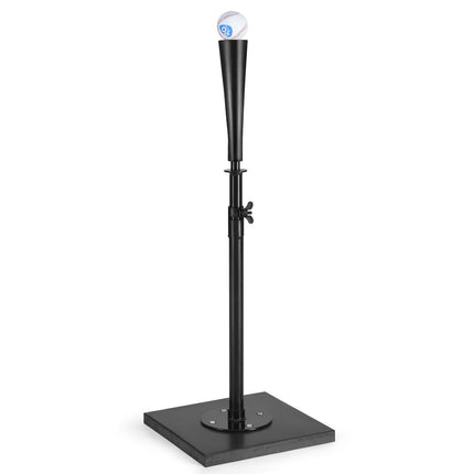 Adjustable Batting Tee, 63.5-91.5 cm, Portable, Black