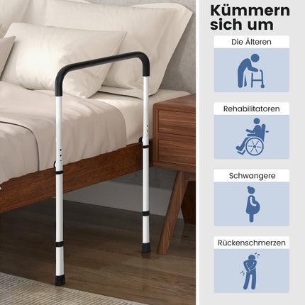 Adjustable Bed Rail, Safety Support for Seniors, 160kg Capacity