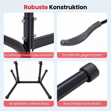 Adjustable Bike Storage Rack for 4 Bikes, Carbon Steel