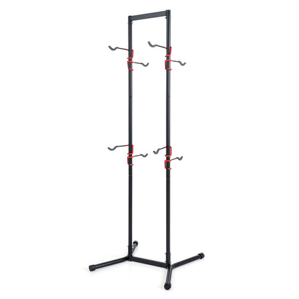 Adjustable Bike Storage Rack for 4 Bikes, Carbon Steel
